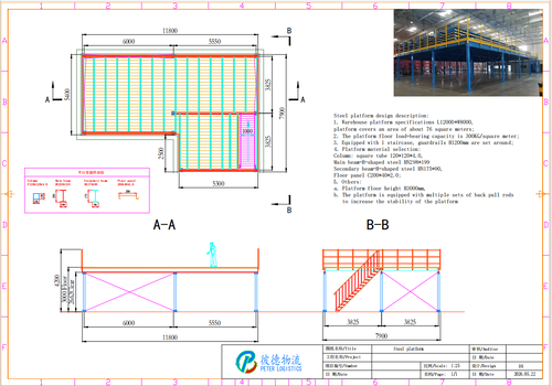 PETER LOGISTICS Steel Warehouse Platform Project in Dominican Republic – 76㎡ Heavy-Duty Storage Solution