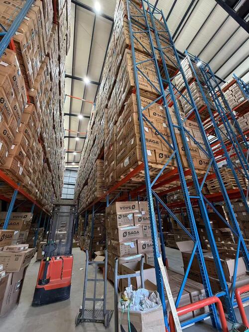 Colombia Custom American Style Pallet Rack Project 2160 Pallet Positions 4-Level Heavy Duty Warehouse Racking