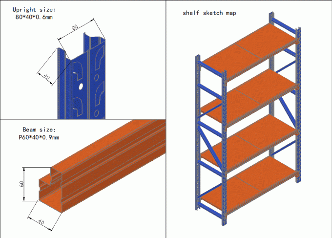 Boltless Adjustable Warehouse Racking Heavy Duty Pallet Rack 500kg ...