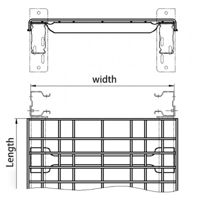 Steel Wire Mesh Decking , Warehouse Rack Wire Decking For Pallet Rack ...