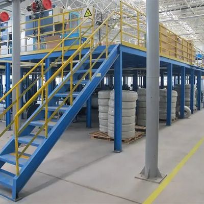 Long Span Steel Structure Mezzanine Platform , Mezzanine Floor Racking System