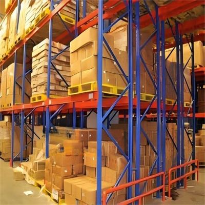 Industrial Double Deep Pallet Rack Beam Types 1 Layer-5 Layer With Electrostatic Spray Painting