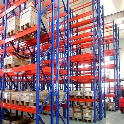Harga yang bagus Custom Heavy Duty Pallet Storage Rack / Rak Penyimpanan Gudang Dengan Electrostatic Spray Painting on line