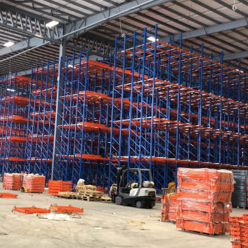 Bom preço estrutura de aço para rack de trilhos de roletes multinível, armazenamento industrial, prateleiras de roletes por gravidade on-line