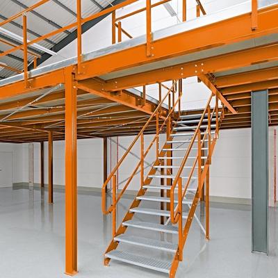 Buen precio Entrepiso de almacén, entrepiso multinivel, entrepiso de tamaño personalizable, entrepiso industrial metálico, estanterías para entrepiso de almacén en línea