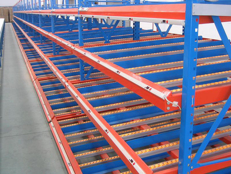 Manual Flow Rack Anti Corrosion Carton Flow Rack 4 Levels Industrial Warehouse Flow Racks