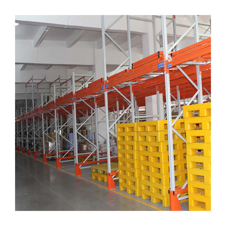 5 Layer Industrial Steel LIFO Push Back Racking 4000kg/level Customized ...