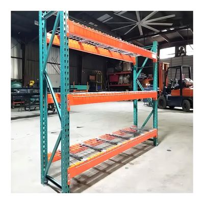 Good price Orange Galvanized Teardrop Pallet Racking , Modular Teardrop Warehouse Shelving online