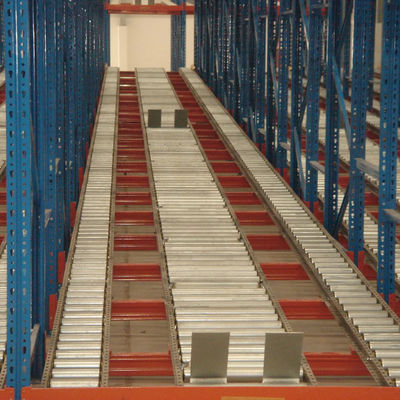 Bon prix Rayonnages à palettes d'entrepôt à rouleaux gravitationnels CE de haute qualité et à forte utilisation pour une même grande quantité de marchandises en ligne