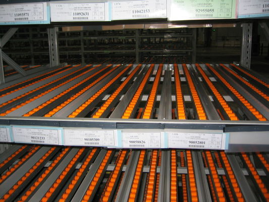 Good price Q235 Steel Carton Flow Racks Warehouse Storage Flow Through Racking online