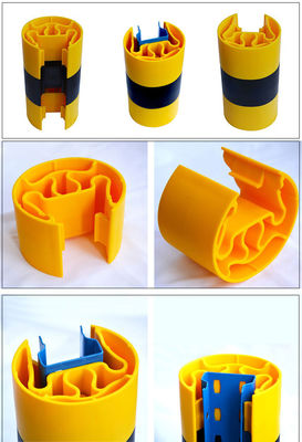 Buon prezzo Protezione montante in plastica monoblocco per sistemi di scaffalature per pallet in linea