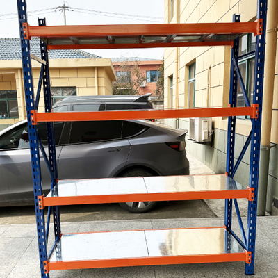 Giá tốt. Hệ thống kệ tải trọng trung bình không bu-lông 300kg, khẩu độ dài cho xe nâng trực tuyến