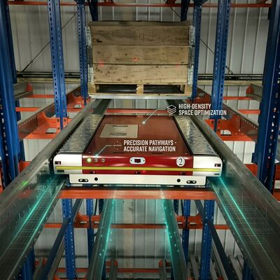 Bon prix Système de rangement de palettes à navette radio à plusieurs niveaux 5 rangement de stockage automatisé à haute densité En ligne