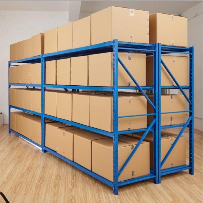 Boltless Medium Duty Storage Rack Shelving Unit , Industrial Long Span ...
